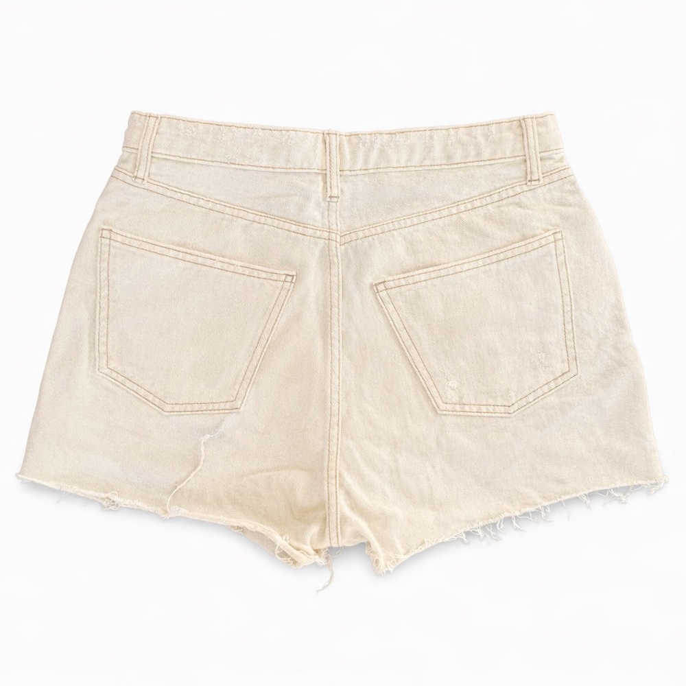Wild Fable High Waisted Cream Cut Off Shorts Women’s Size 6 - Picture 4 of 7